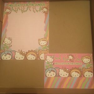 Hello Kitty in the Jungle Stationary Collectible Rare unique print
